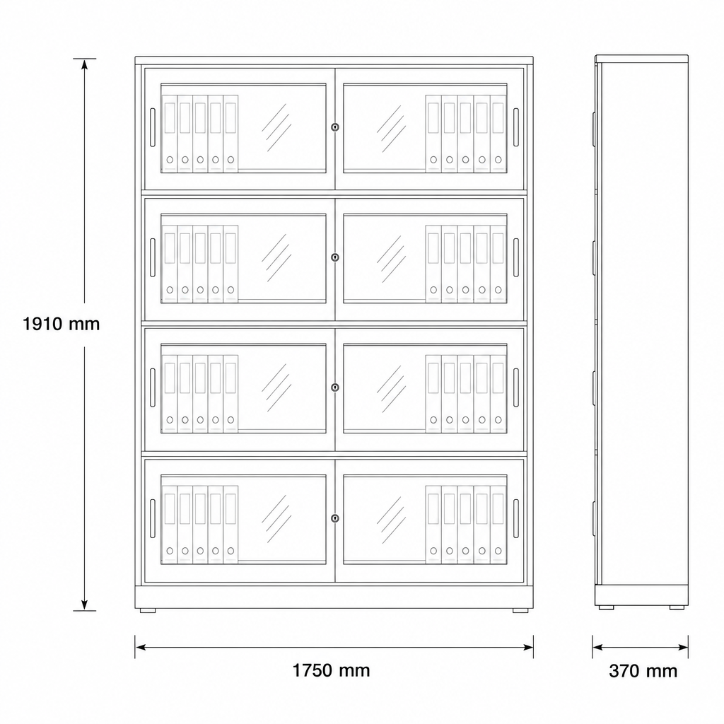 Book Self dimensions diagram